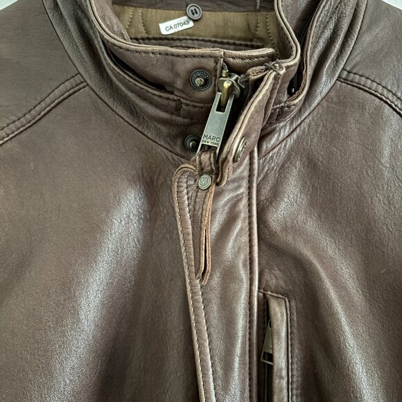 Vintage Cocoa Leather Jacket - Picture 7 of 16